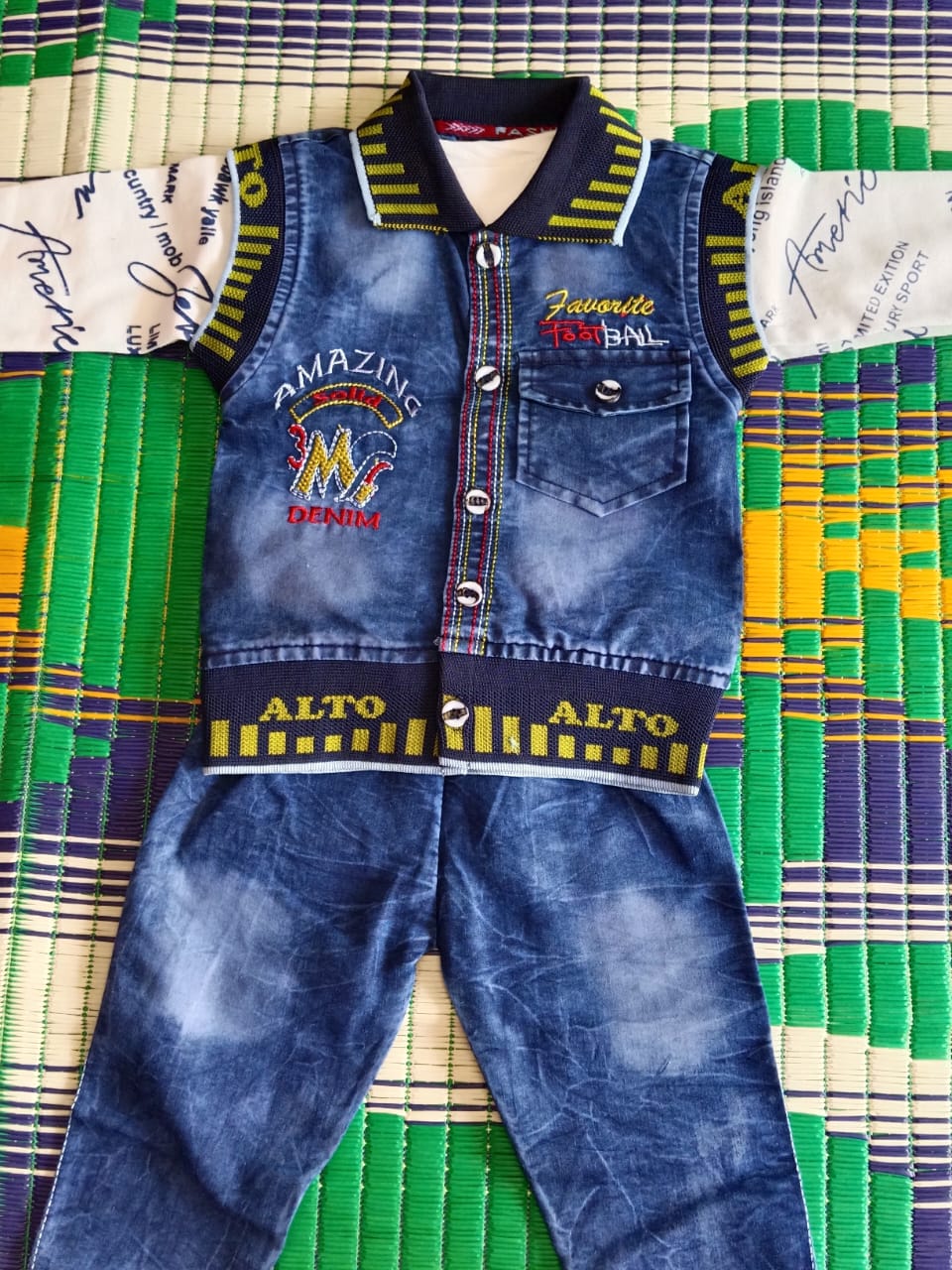 Boys' Denim Jacket & Pant Set.